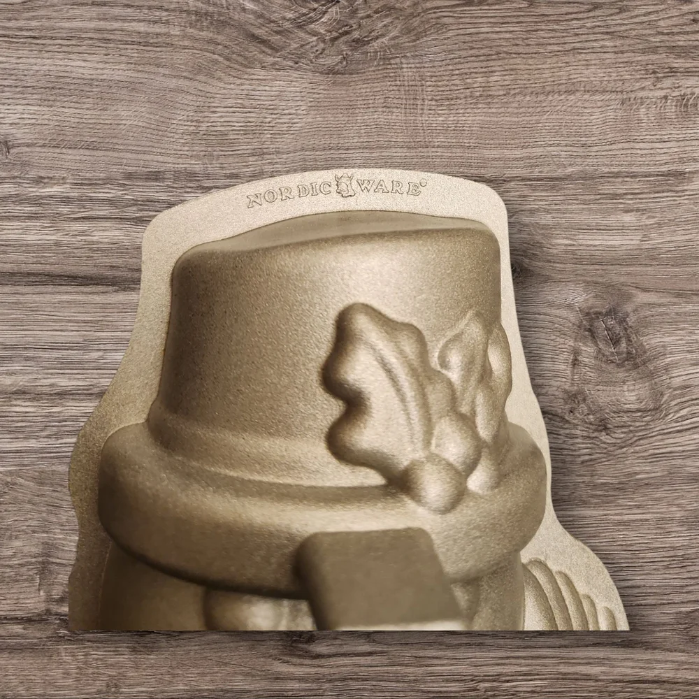 Nordic Ware Gold Snowman Cake Pan
